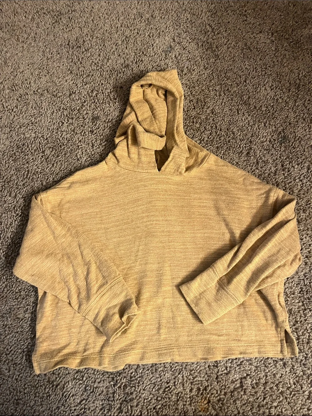 Old Navy Girls' Hooded Pullover in Mustard